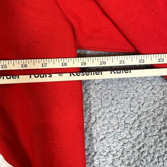 Vintage Bah Hum Bug Holiday Christmas Sweater Adult Pullover Red Ken Done Small - Picture 3 of 8